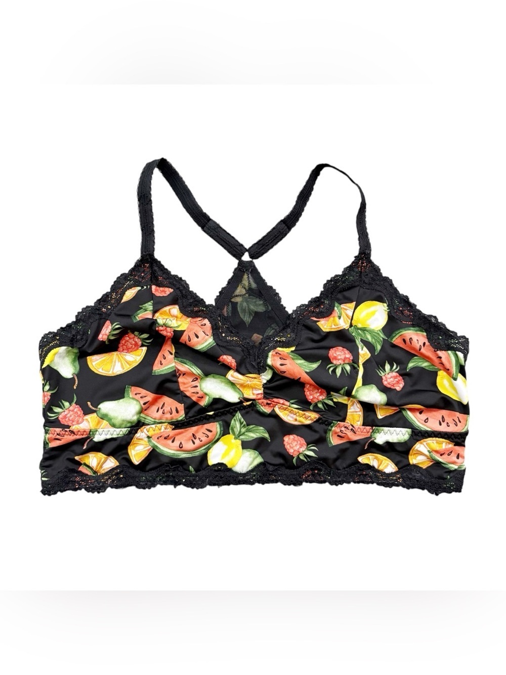 Torrid Curves Fruit Print Lace Bralette 3X